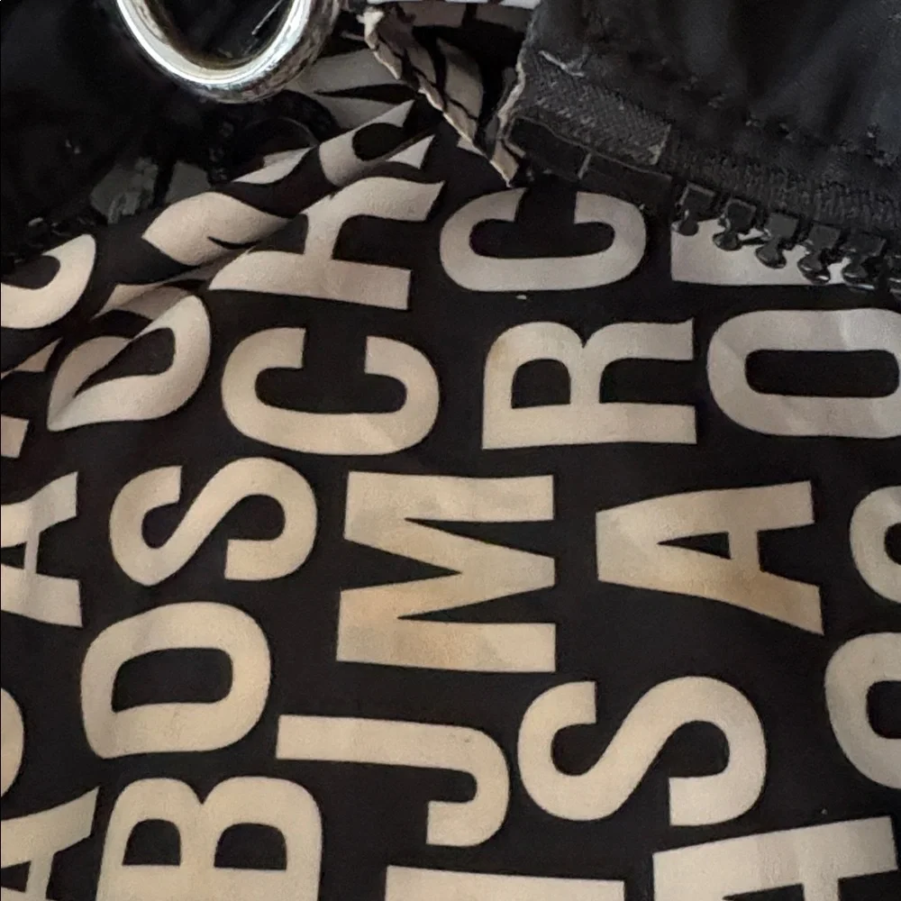 Marc Jacobs Removable Adjustable Strap Zippered Black Baby Bag/Tote Bag